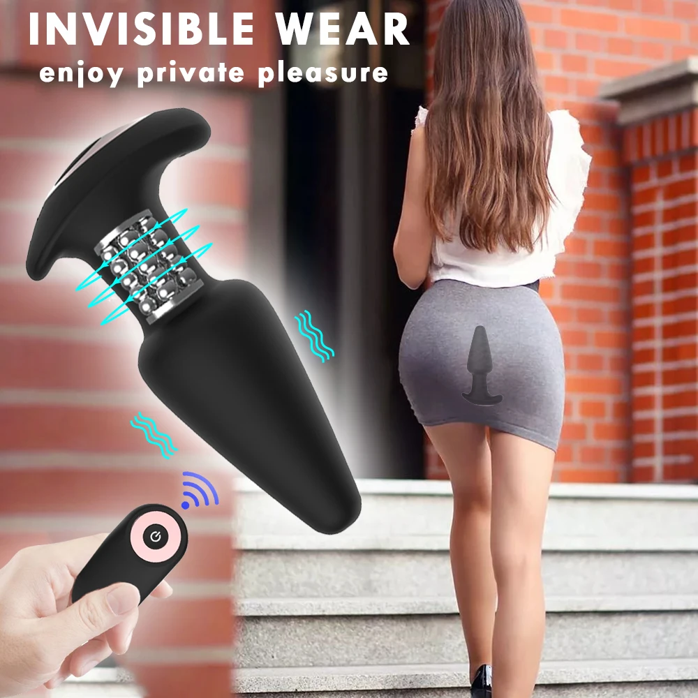 

G-spot Stimulate Male Prostate Massage Dildo Viginal Massage Remote Control Anal Vibrator Vibrating Butt Plugs Rotation Vibrator