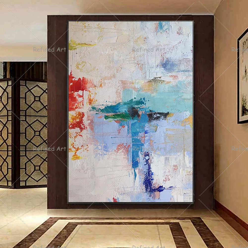 

Чистая ручная роспись маслом на холсте, Современное абстрактное настенное искусство, домашний декор, гостиная, офис, украшение интерьера, картины