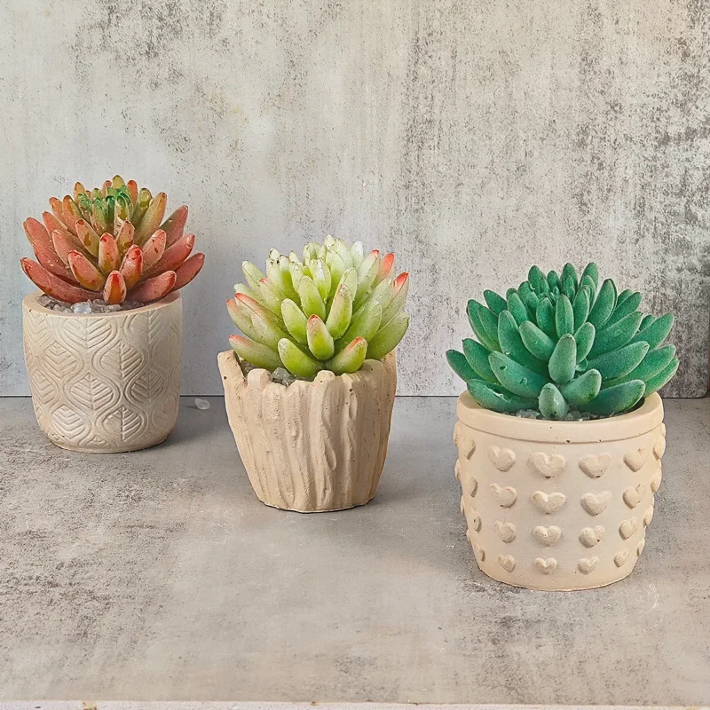 

DIY Love резьба суккулент растение цветочный горшок из смолы силиконовая фотография цветочный горшок Бетон цемент гипс силиконовая форма