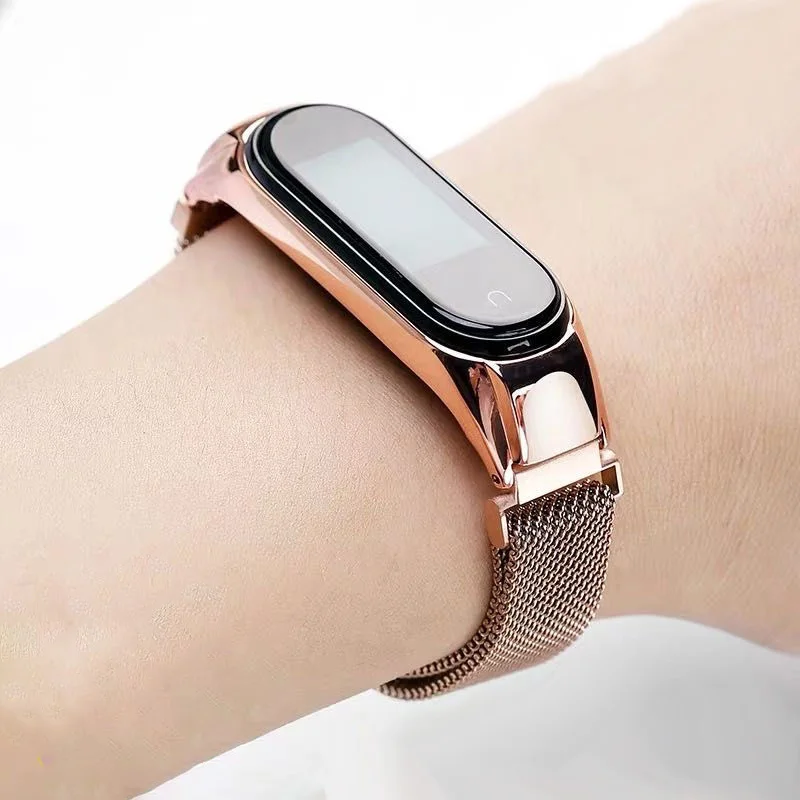 Milanese Bracelet for Xiaomi Mi Band 8 Strap Correa Mi band 6 7 stainless steel metel miband6 band4 for Xiaomi mi band 7 3 5 6 4 4