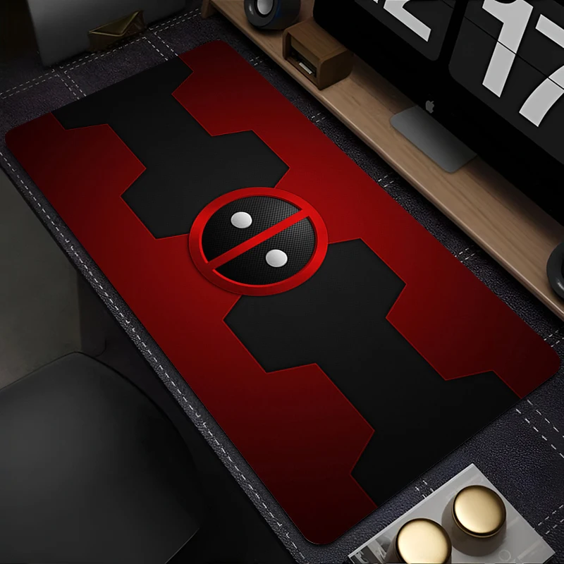 Marvel Deadpool Anime Mouse Pad Office pc Gamer Cabinet Tapete de Rato Teclado Portátil Tapete de Mesa Estendido 900x400 - Imagem 3