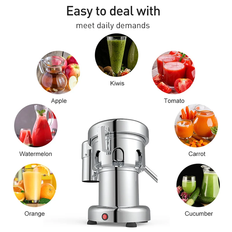 

Stainless Steel Juicer Machine Commercial Juice Extractor Juicing Machine Centrifugal Juicer 220V/110V 2800R/MIN