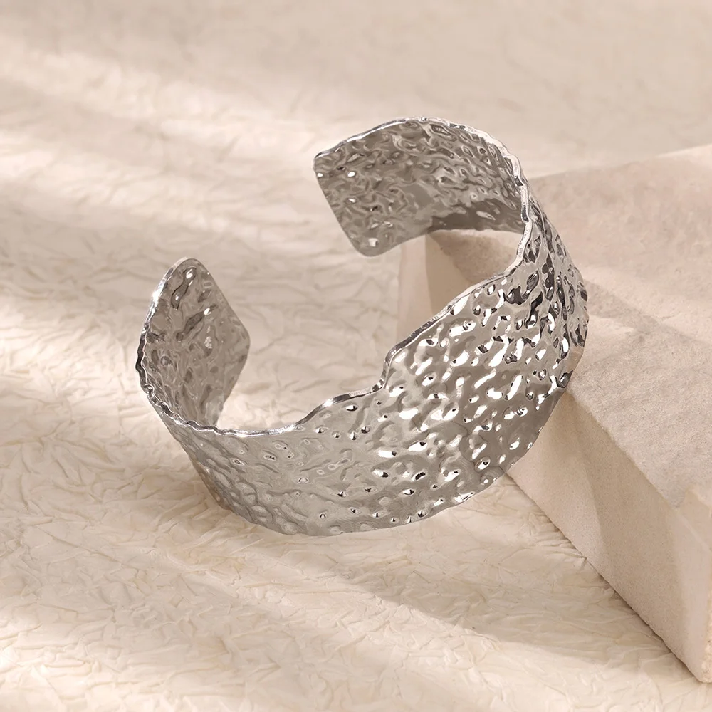 Stainless Steel Texture Bracelets For Women