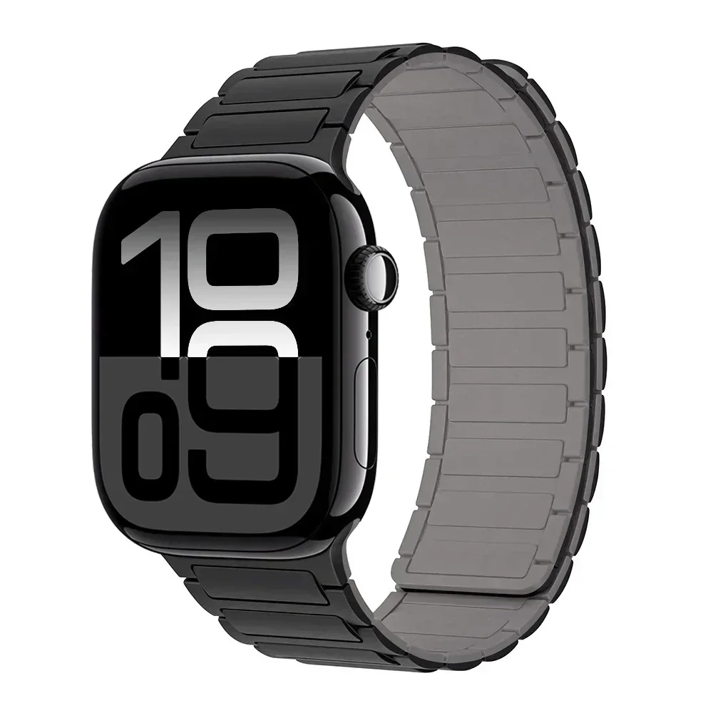 Magnetic Buckle Silicone Strap Bracelet