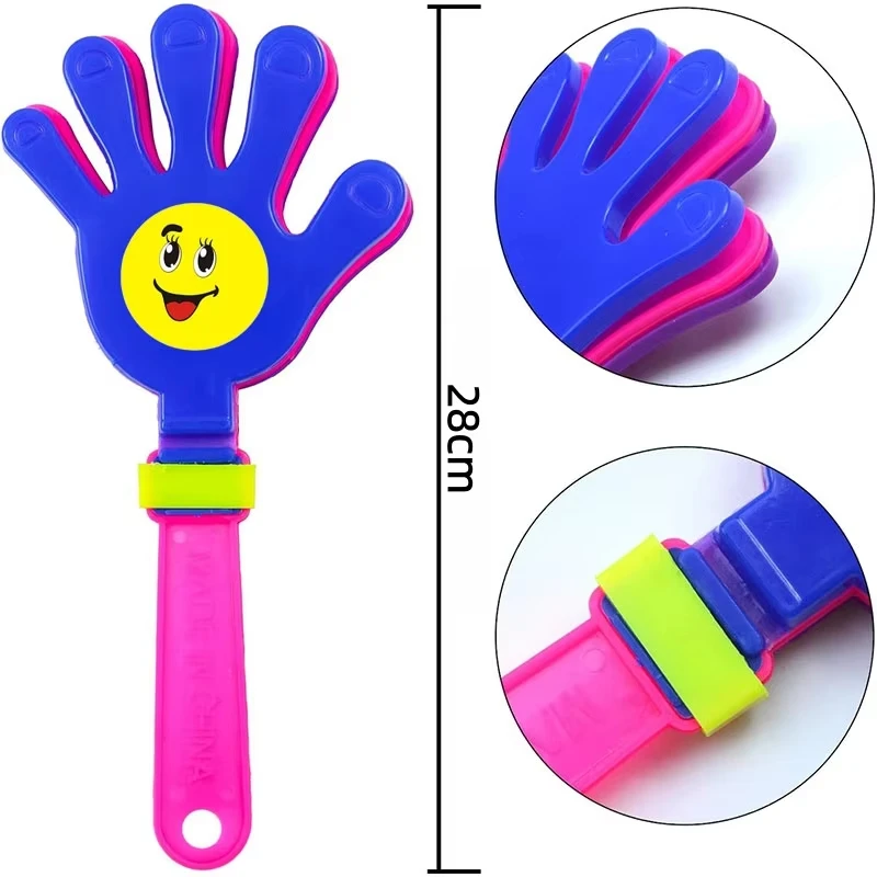 Colorful 28CM Hand Clappers - Decorative Cheering Noise Maker Toy