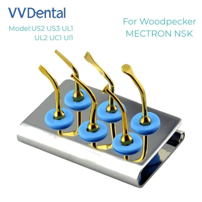 

VVDental Ultrasonic Scaler Piezo Bone Surgery Tip for Woodpecker MECTRON NSK DMETEC Handpiece Tip Holder US2 US3 UL1 UL2 UC1 UI1