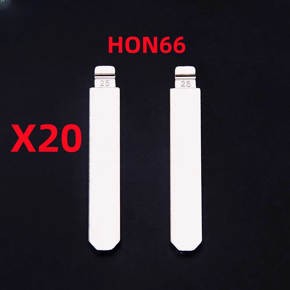 20pcs HON66 Car Key Blade KD VVDI Universal Key Blank Flip Key Blade for Xhorse KEYDIY Remote for Honda Civic CRV Accord Pilot