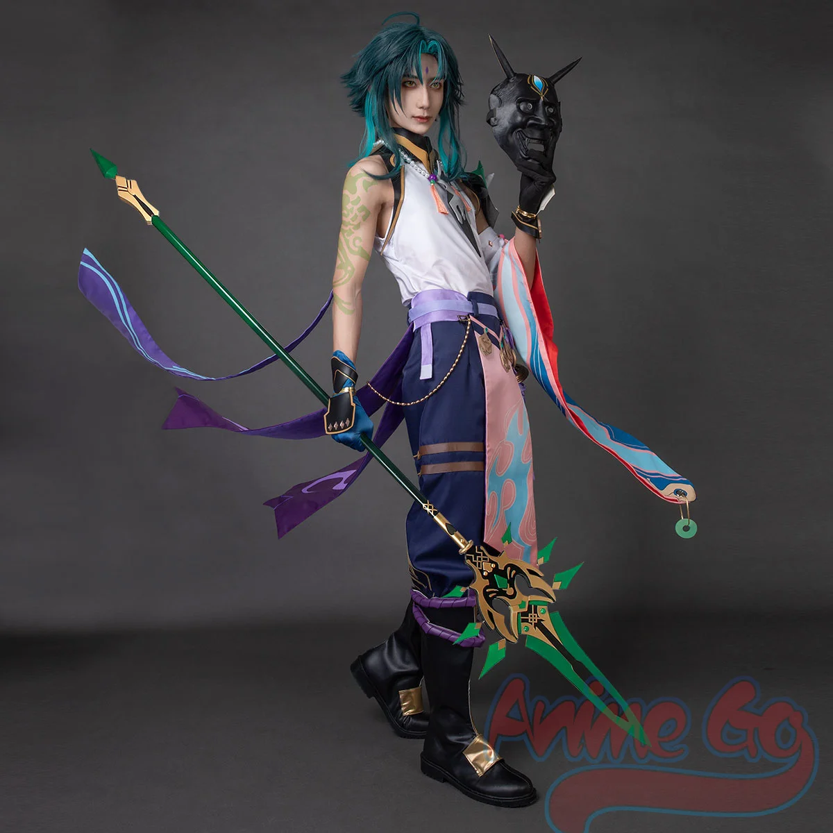 

Костюм для косплея Yaksha Xiao из игры «Genshin Impact бдительный», костюм на Хэллоуин, C00175 A