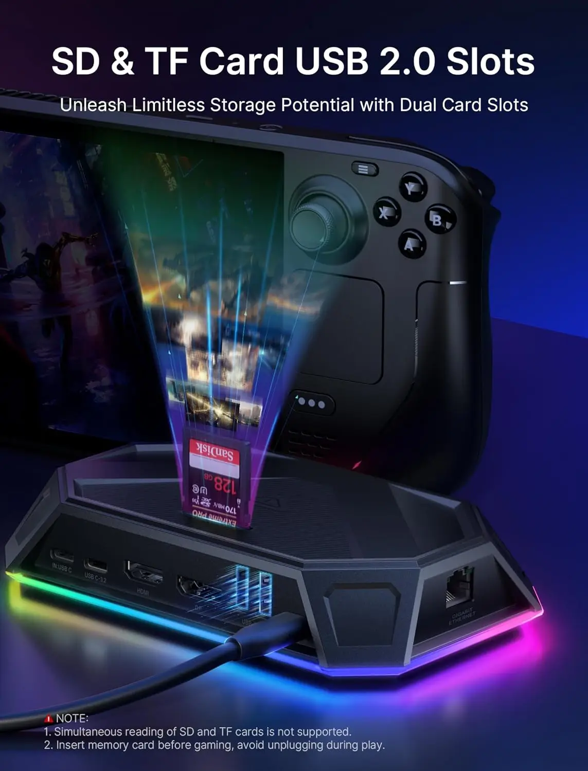 ☘️ Rog Allyドック ドッキングステーション 10-in-1 USB C