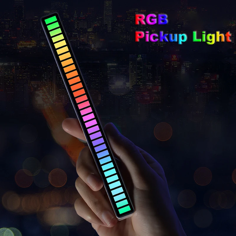 Wireless Sound Activated RGB Light Bar APP Control Music Rhythm Pickup Led  Lights Colorful Ambient Lamp for Party Car Desk Decor - AliExpress