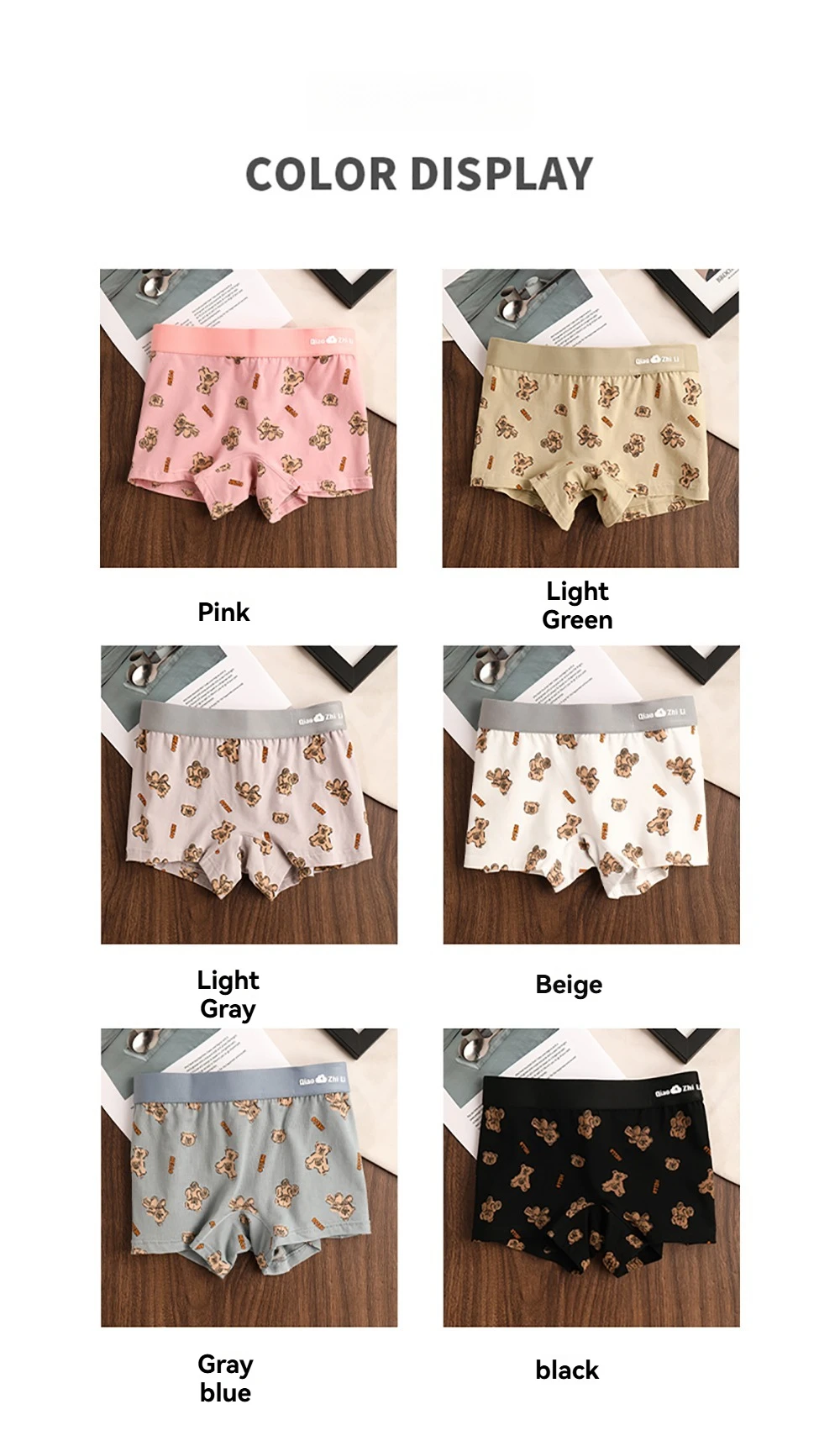 Women's Cotton Panties - Mid-Rise Boyshorts 3PCS Pack | Breathable Antibacterial Underwear
