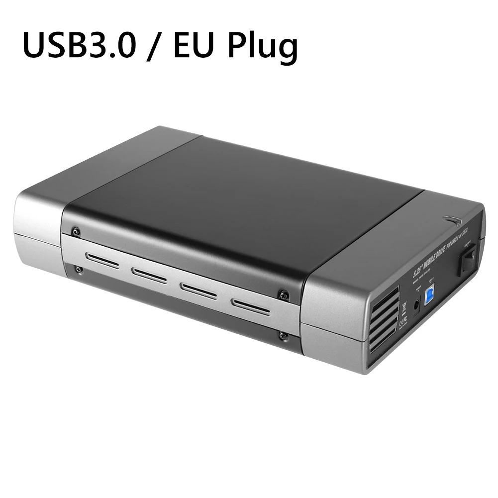 5.25인치 외장 하드 드라이브 인클로저 USB3.0/2.0-SATA 8TB 외장 하드 드라이브 케이스 16단 속도 녹음 SSD HDD 하드 디스크 박스