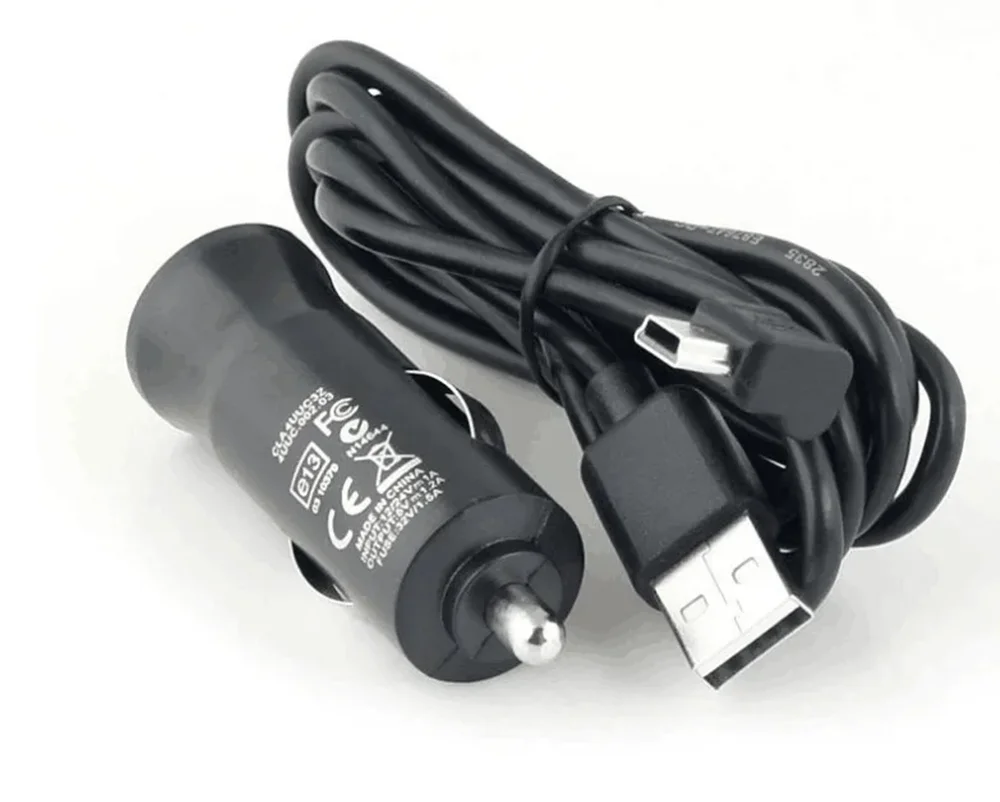 mini 5pin cable In Car Charger & MINI USB Cable for Tomtom GO LIVE START RIDER XL XXL ONE SERIES