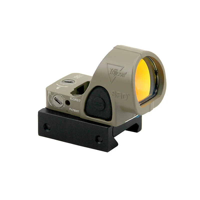Red Dot Sight Tactical SRO Red Dot Sight Pistol Collimator Reflex Sights Hunting Airsoft Rifle Scope Adjustable Optics Weaver Rail Aluminum