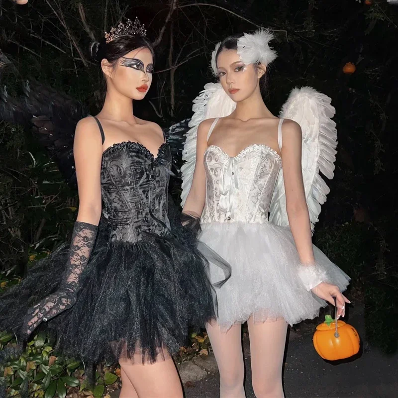 Lavish 3 PC Gothic Angel Corset Costume