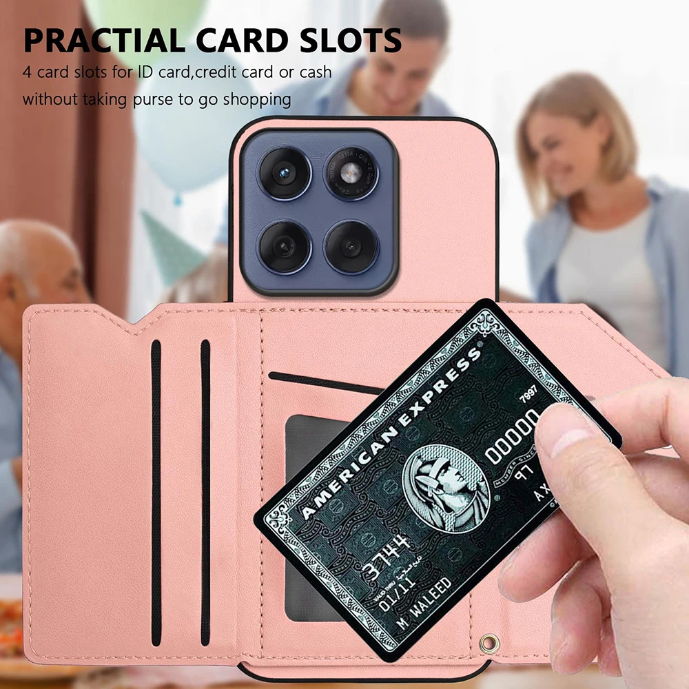 Luxury Wallet Card Holder Back Cover Case