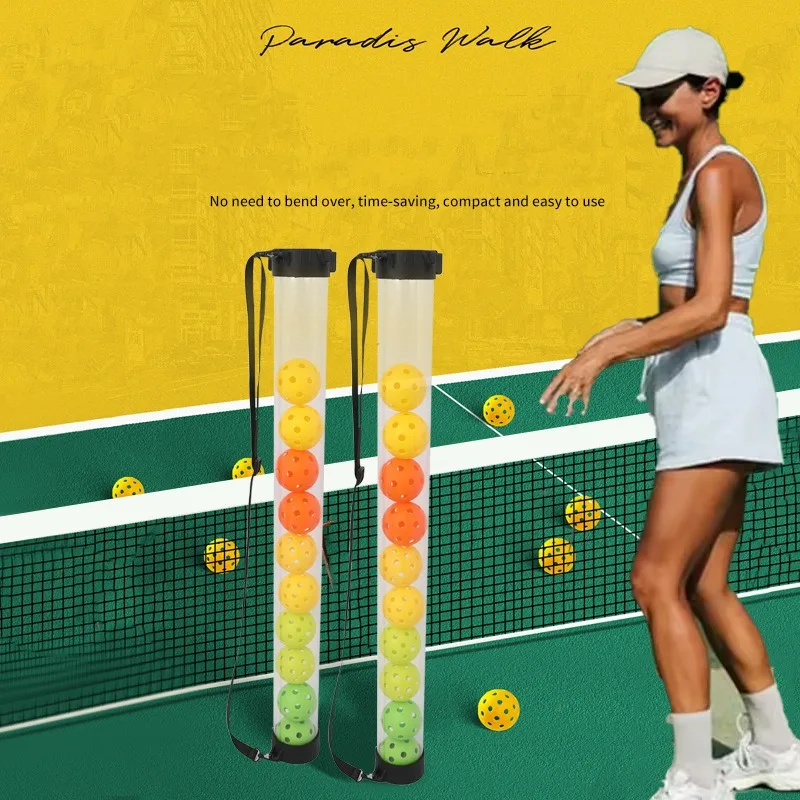 Transparent Pickleball Collector Pickleball Pickup Tube Without Balls Tennis Ball Picker Can Put 6 Balls Pickleball Golf Ball