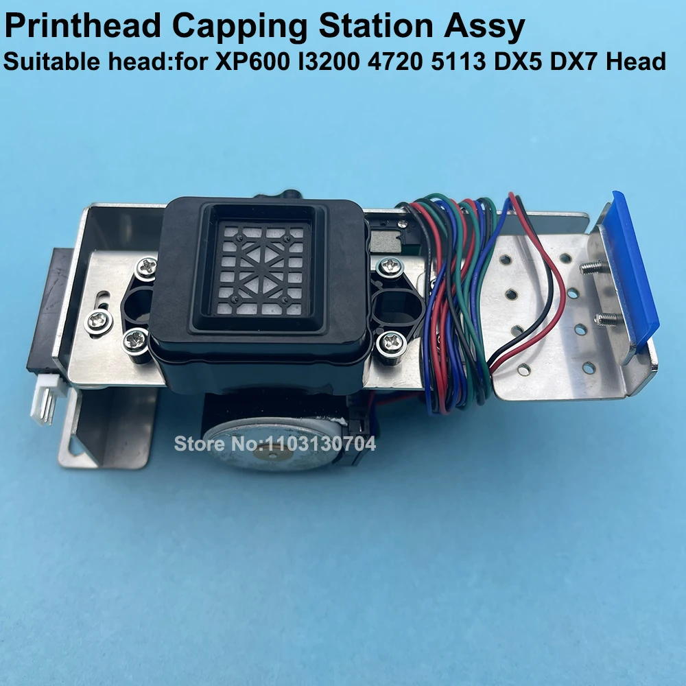 

1PC Single head cap station head assembly for Epson 4720 i3200 dx5 dx7 xp600 5113 tx800 printer mini lifting cleaning station