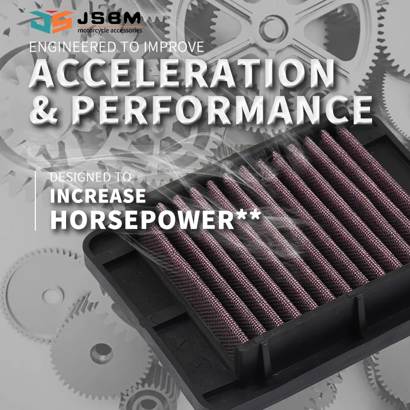 Filtro de ar de alto fluxo para motocicleta JSBM para Suzuki GSXR125 GSX-R125 GSXS125 RZ GSXR150 GSX-R150 GSXS150 GP