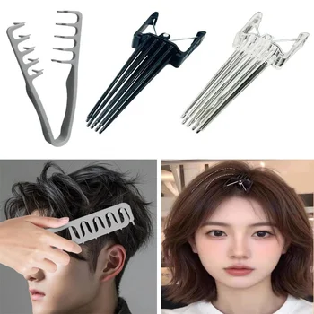 Set di Strumenti per lo Styling dei Capelli Ricci: Pettine per Texture Voluminosa e Clip per Radici, Accessori da Barbiere Unisex per Ricci Naturali Senza Tracce