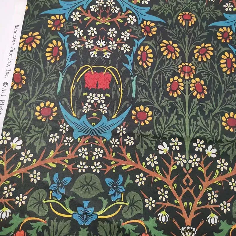 William Morris Vintage Floral 100% Cotton Fabric for Sewing and DIY Crafts