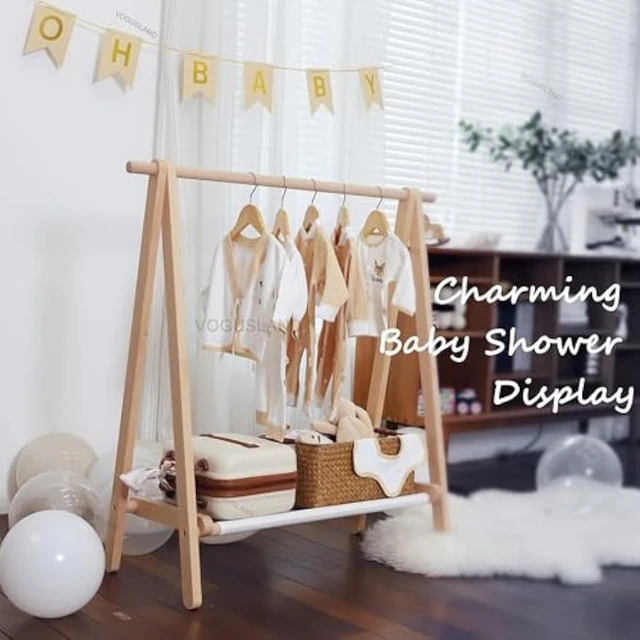 KIDS CLOTHING RACK Type A With Shelf, Wood Clothes Rack, Montessori Clothe  Hanging Rack and Shelf, Kids Wardrobe Christmas Gift for Kids 