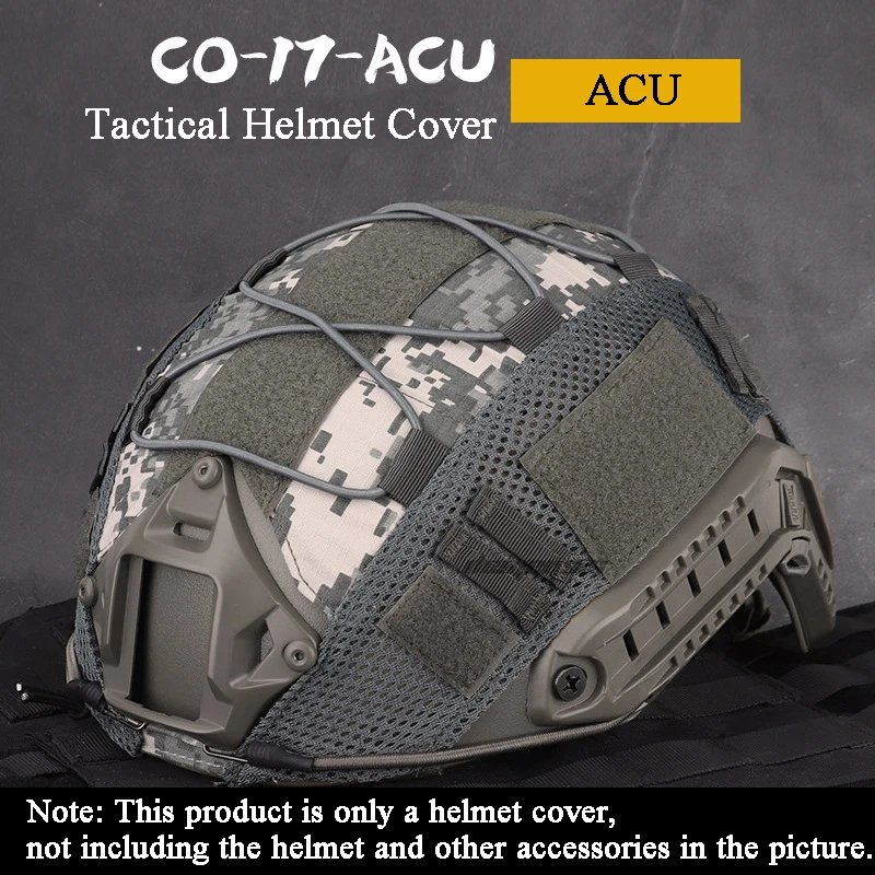 ATAIRSOFT Tactique Couvre-Casque de Chasse Militaire Paintball en Tissu de  Nylon d'Airsoft Paintball pour Les Casques Rapides de BJ/PJ/MH