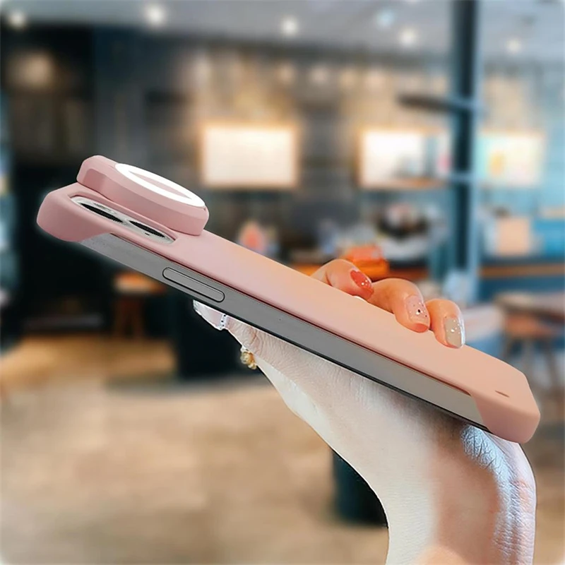 Cellphone Case Ring Light Case For Iphone Xr LED Flash Light Up