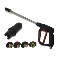 Duck Beak Extended Water Gun Fan-shaped Car Wash Spray Gun High-Pressure Car Wash Replacement Spray Gun Piston Rod Nozzle
