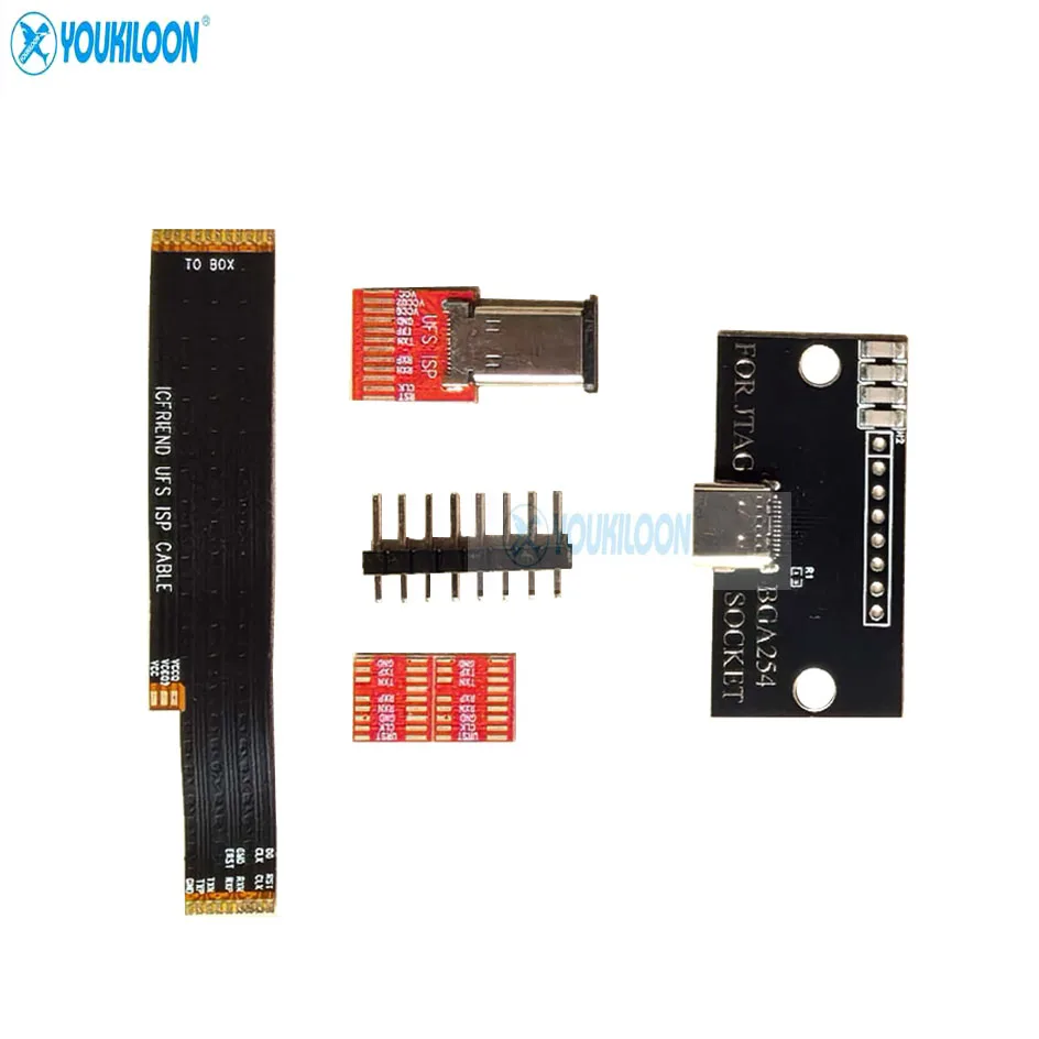 2026 NEW EASYJTAG BGA-254 ISP 어댑터 업그레이드 타입 -c, easy jtag ufs-254 소켓용