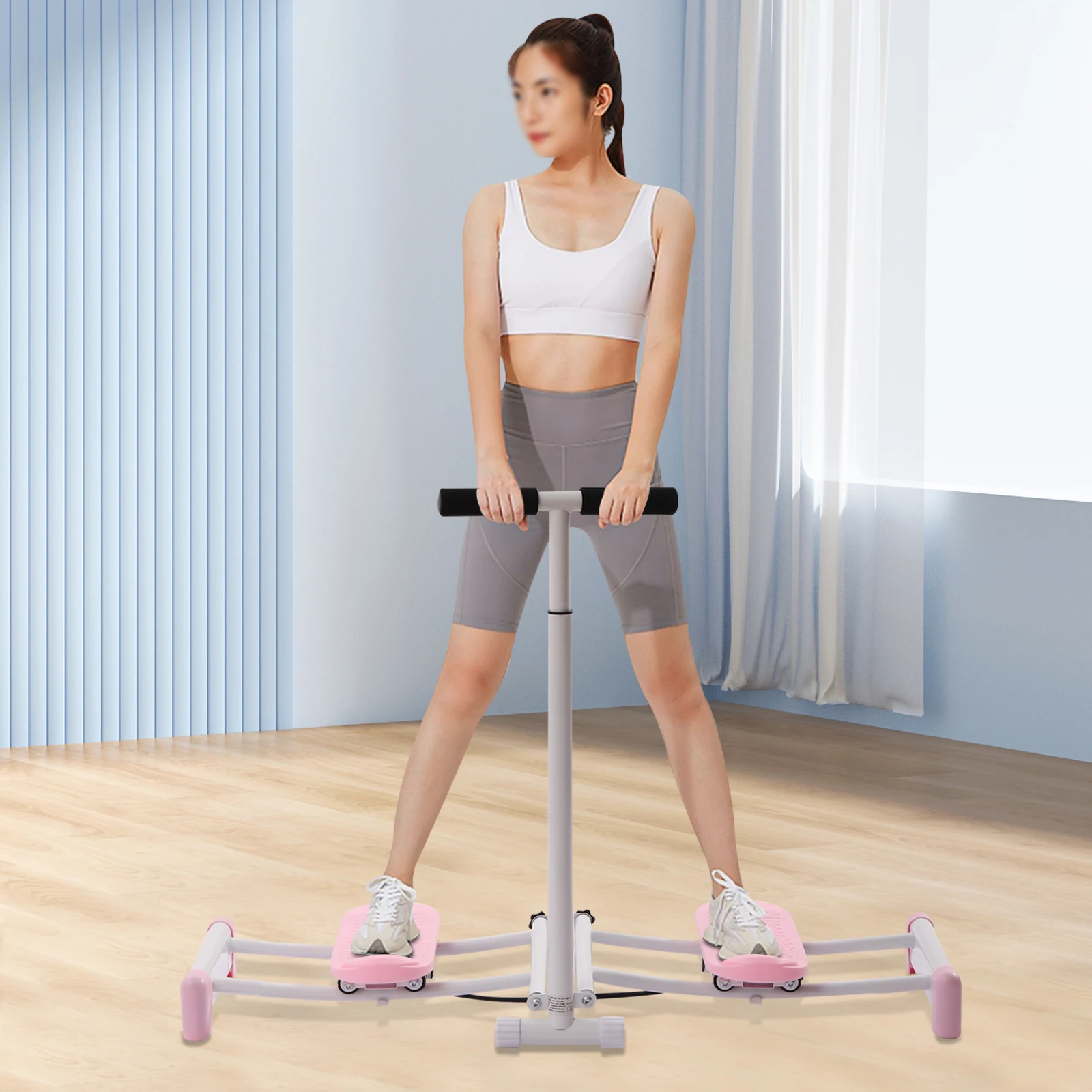 Ski Machine Fitness Thigh Master Pelvic Floor Exercise Equipment Adjustable Leg Hip Workout Machine for Home Use