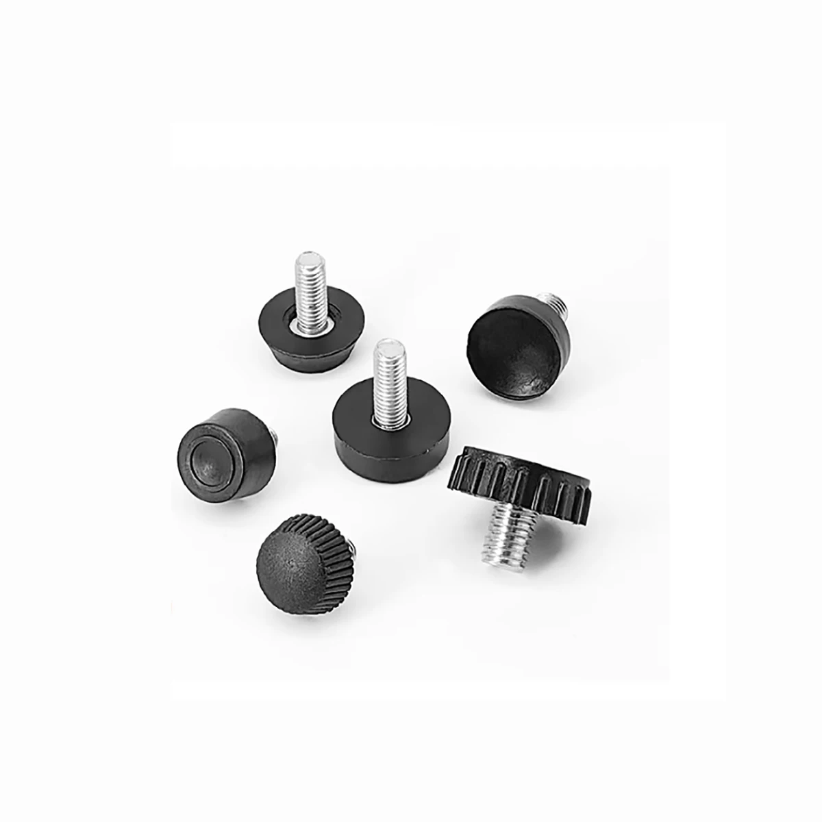 Rubber Screw With Anti Slip Adjustable Foot Pad Furniture Table And Chair Shock Absorber M8