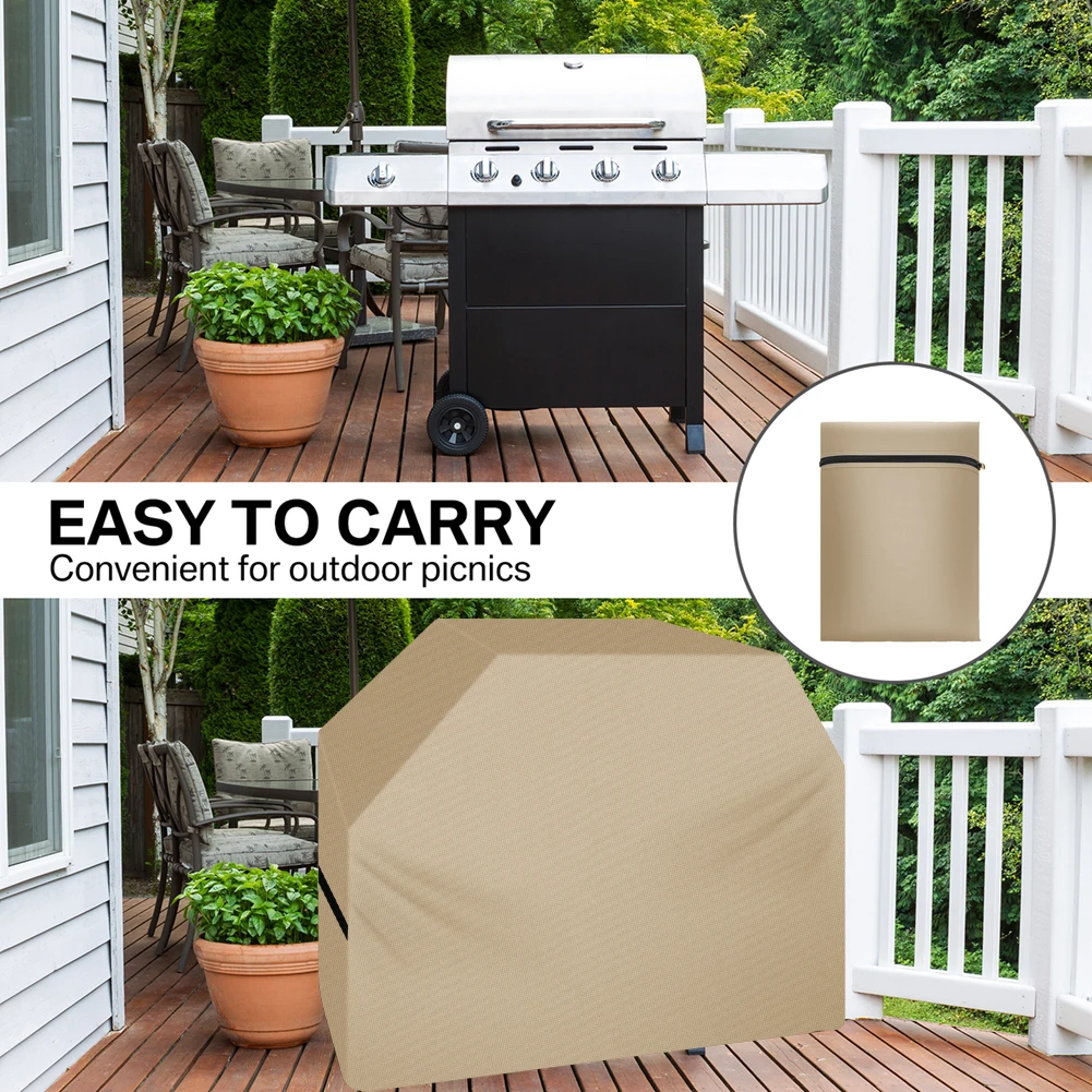 Weather-Resistant Waterproof BBQ Grill Cover - Durable Rip-Proof Protection