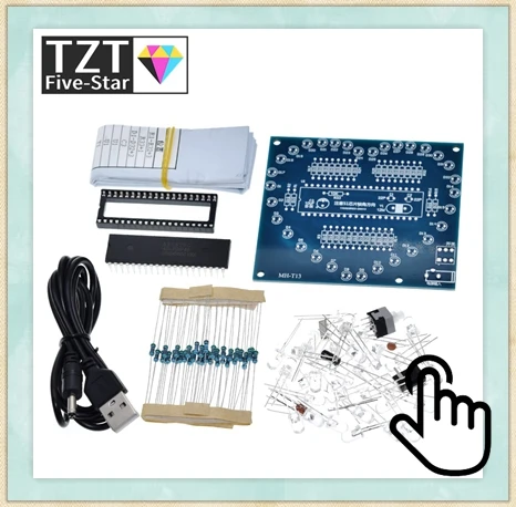 Diy Elektronik Kit LED Gyro DIY Schweißen Kit Rotierende Laterne Inline Komponenten Diy Elektronische Sodierung Projekt (Keine Batterie) – Detail 4