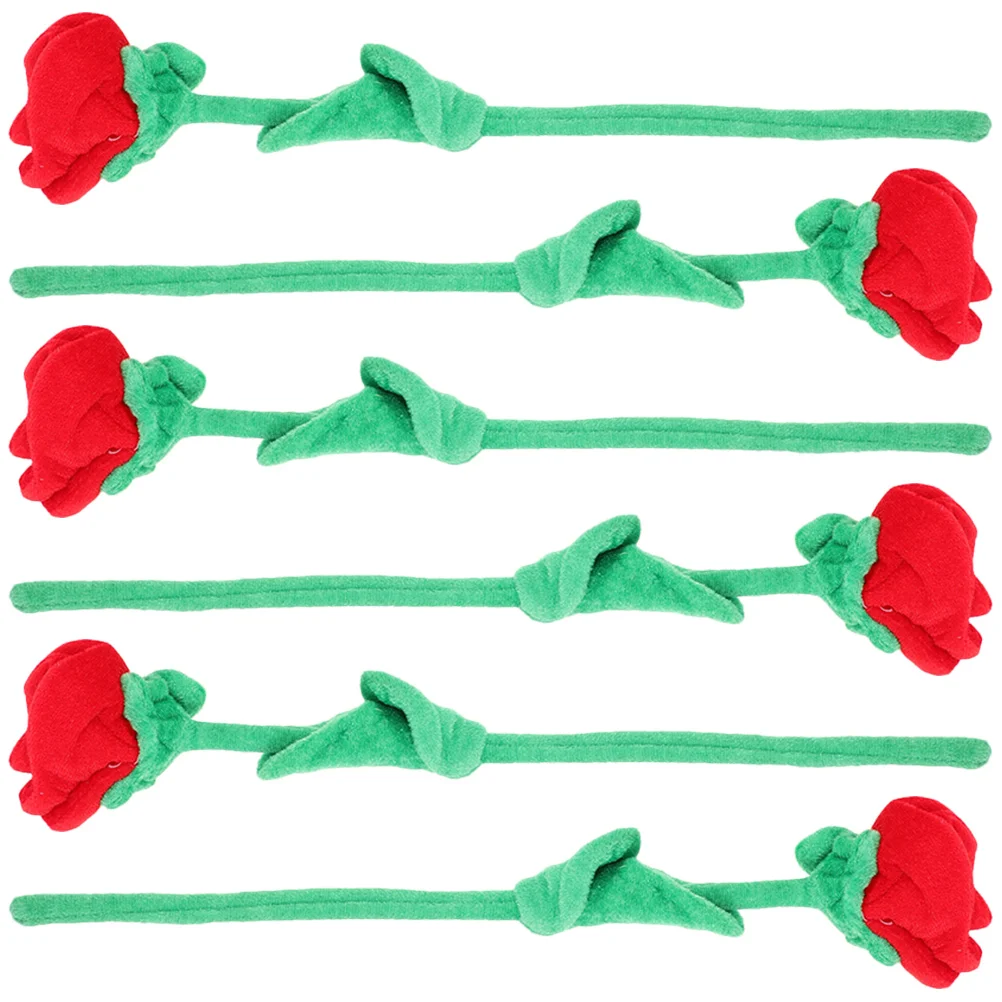 

Plush Rose Stuffed Toy Party Decor Flower Bouquet Home Roses Toys Background Scene Layout Artificial Plants