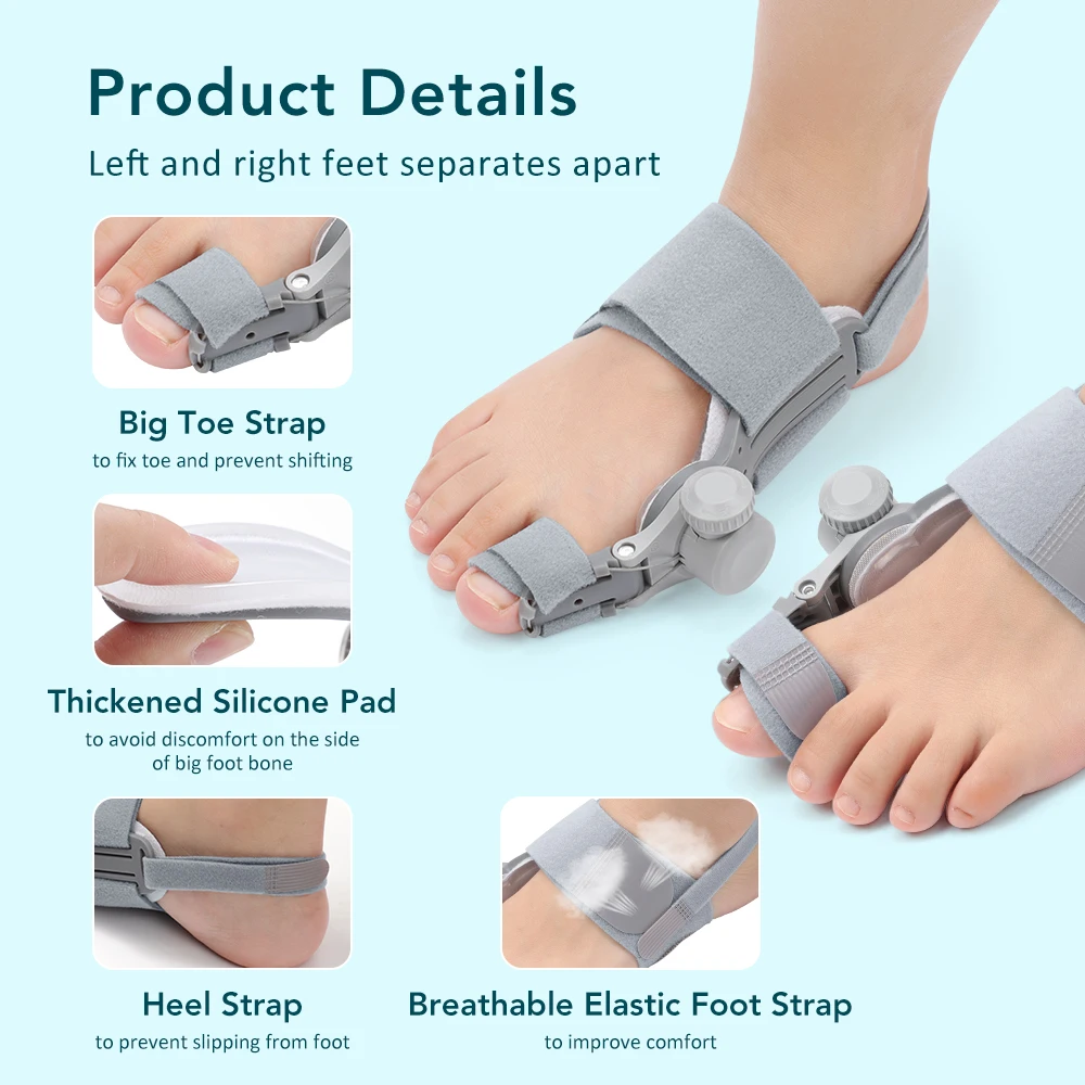 Adjustable Bunion Corrector Rotatable Bunion Splint Big Toe Straightener Joint S