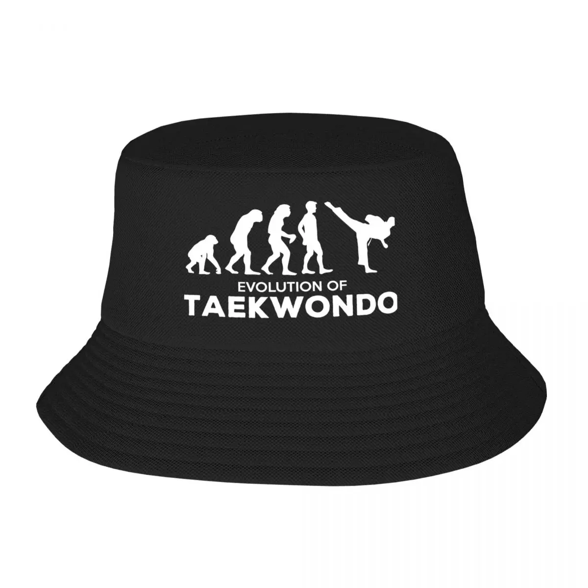 

Taekwondo Evolution Fashion Bucket Hats Outdoor Reversible Fisherman Caps Beach Fishing Hat Custom Logo Hat