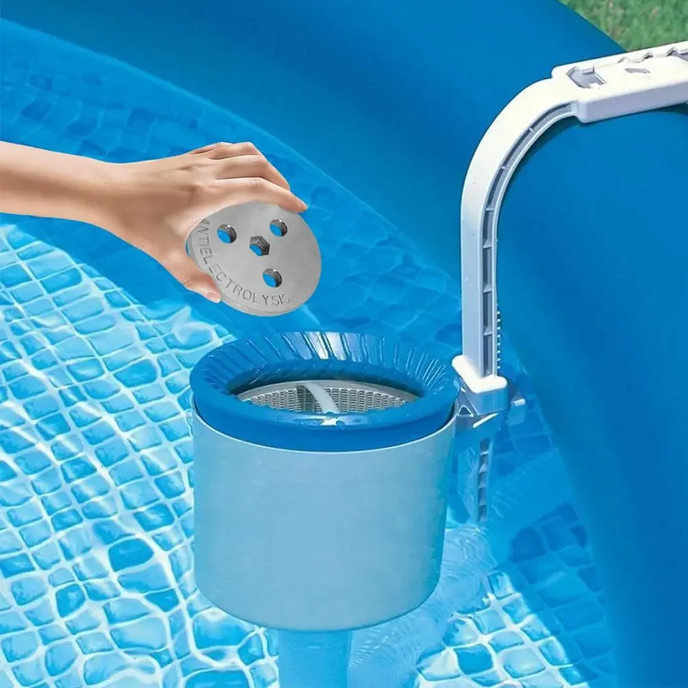 Pool Skimmer Zinc Anode Weight Plate Anti-Electrolysis Weight Pool Skimmer Basket Weight Keep Your Skimmer Basket in Place