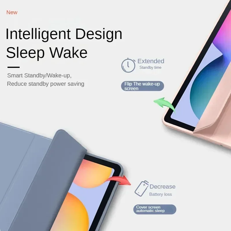 Soft Folding Magnetic Leather Smart Cover