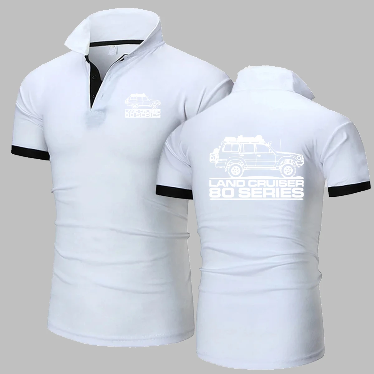 Cool Land Cruiser 80 Series Car Polo Shirt Summer Breathable