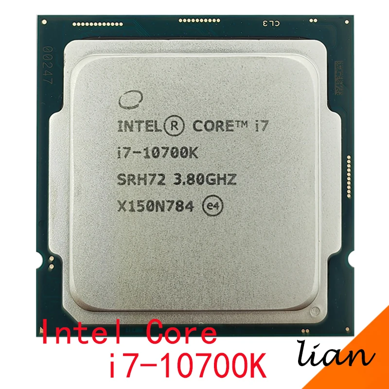 Intel Core I7-10700k I7 10700k 3.8 Ghz Processador Cpu De Oito Núcleos ...