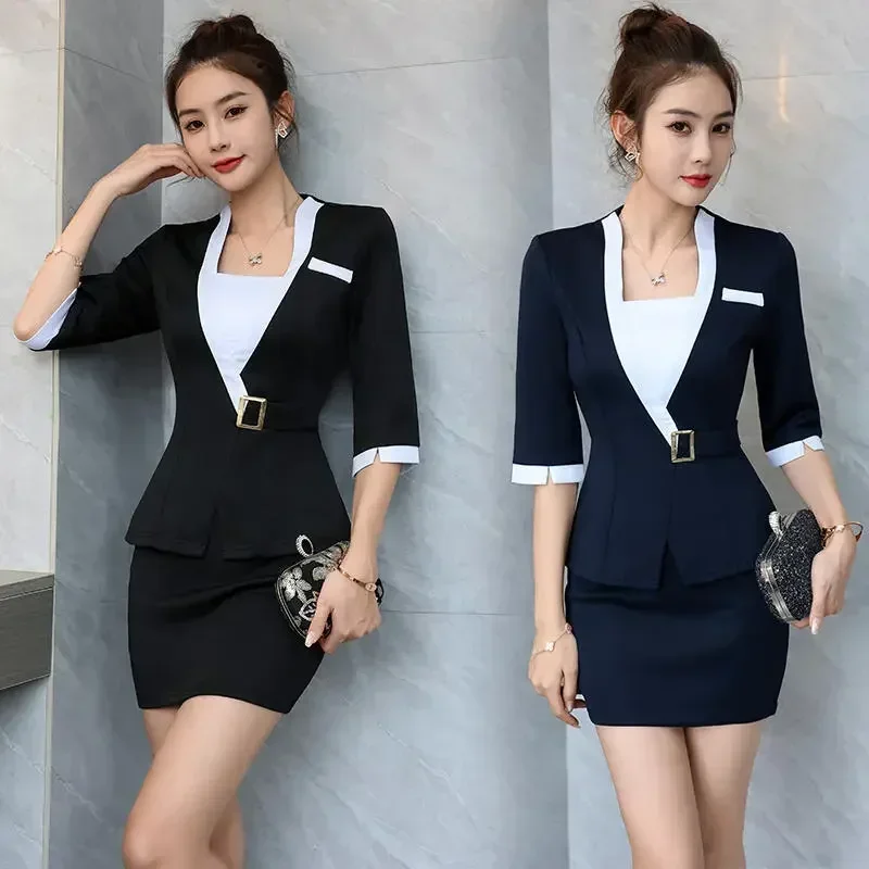 

Clothes Spa Beauty Woman Nail For Work Salon Deskmassage Waiter Uniform Beautician Hotel Cafe Esthetic Receptionist Top Outfit