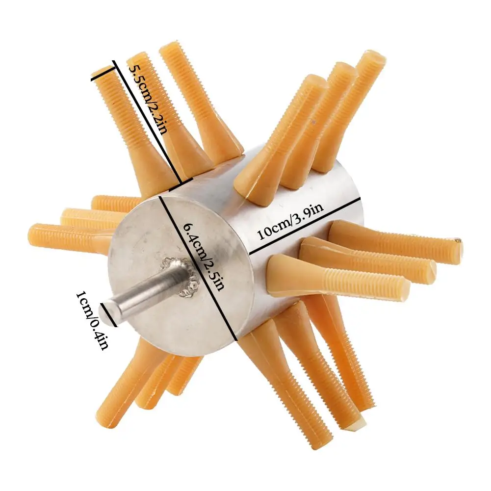 1PC Chicken Plucker Drill Attachment Stainless Steel Chicken Plucker 18 Fingers Feather Removal Machine