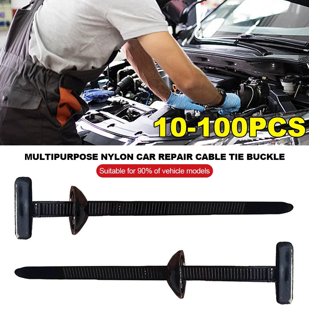 Nylon Universal Cable Tie Buckle Multipurpose Plastic Cable Ties Tool Heavy Duty Self Locking Nylon Zip Ties Car Daily Repair