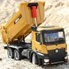 Huina 1582 10ch 2.4g Wireless Alloy Loading And Unloading Truck 1:14 Remote Control Dump Truck Electric Children's Model Toy 4
