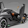 1:24 Jesko Attack Alloy Sports Car Model Diecast Metal Racing Car Model Simulation Sound and Light Childrens Toy Gift 4