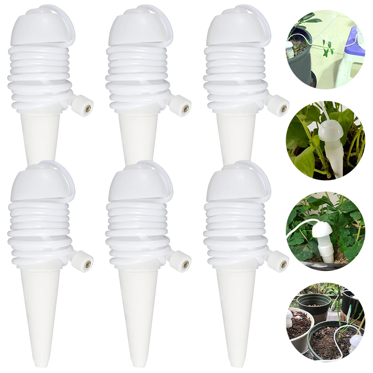 6PcsSelfWateringSpikesAutomaticDripIrrigationWateringStakes