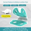 Folding Seat Cushion Sitting Posture Correction Chair Bed Cushion Back Lumbar Support for Kids Adults Office Back Pain Relief 5
