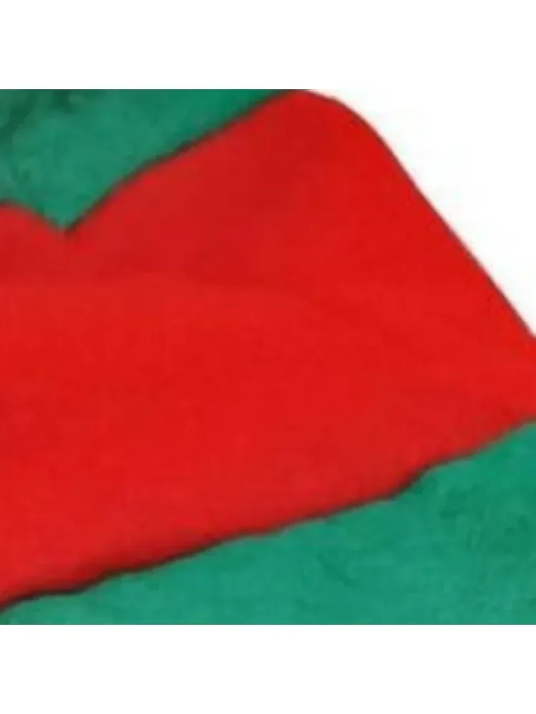 Santa Hat Striped Santa Hat Adult plush hat Elf hat Christmas Green Christmas Holiday cosplay