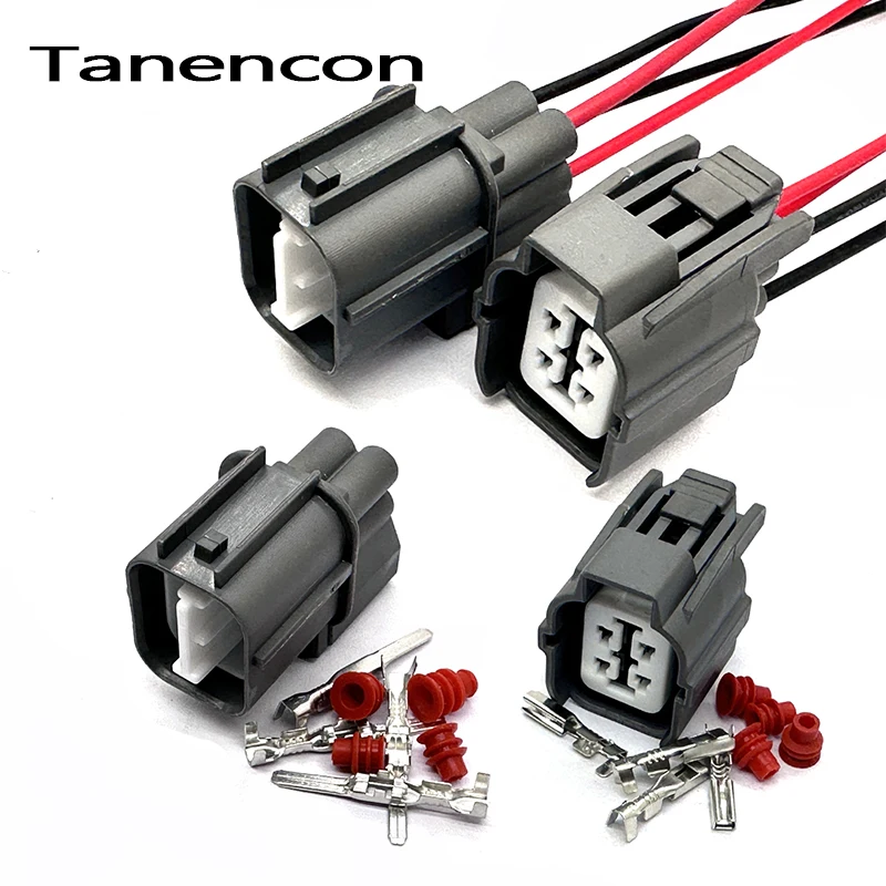 

1 Set 4 Pin HW Sealed Auto Light Lamp Motor Connector Socket for Toyota Camry Honda B-Series O2 Sensor Plug 6189-0132 6181-0073